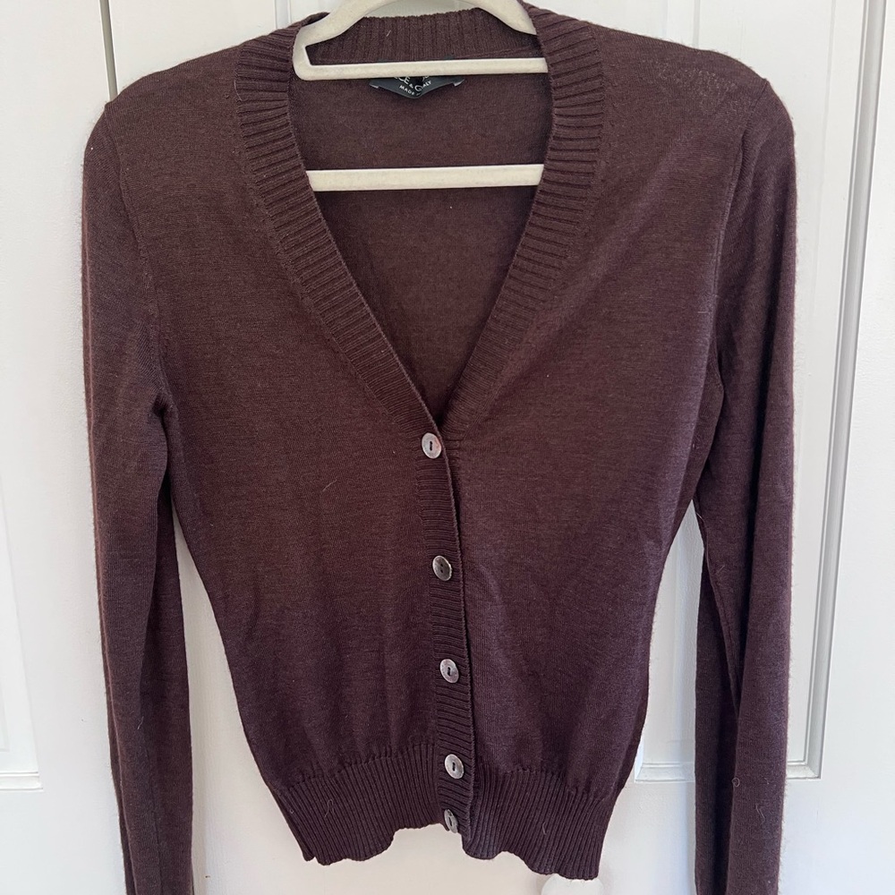 Dolce & Gabbana Deep Brown Cardigan Sweater